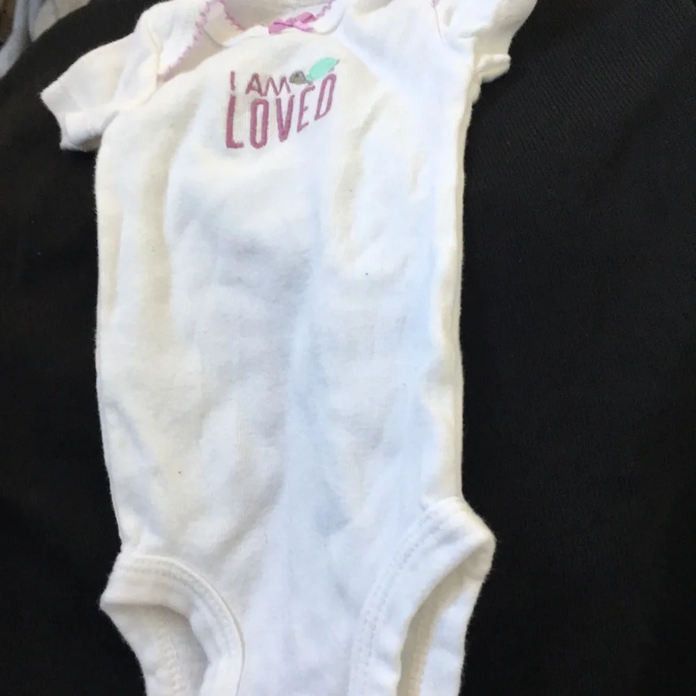 infant carters I am loved newborn onesie